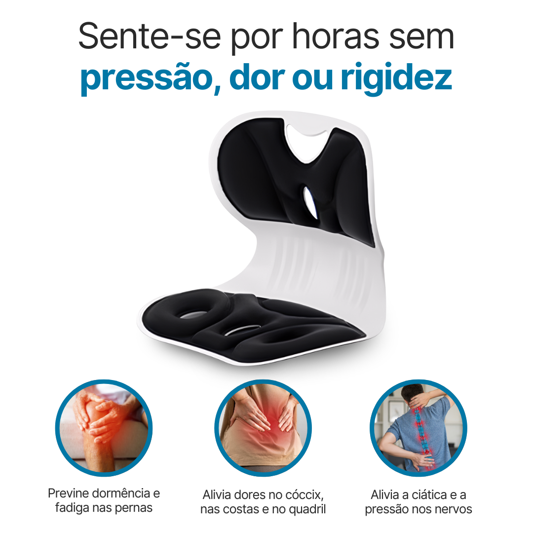 Cadeira ergonômica - altura ajustável e assento confortável