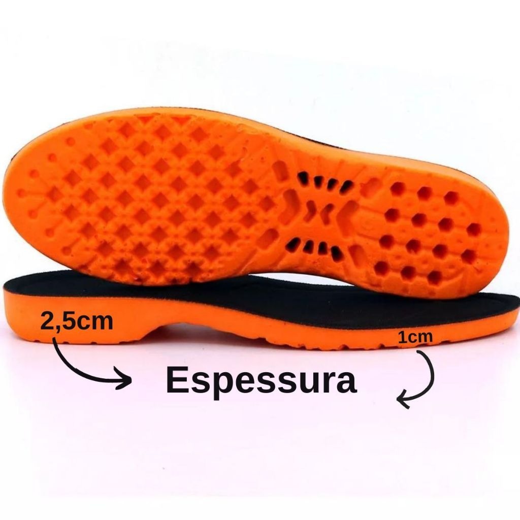 Kit com 3 Pares de Palmilhas Ortopédicas